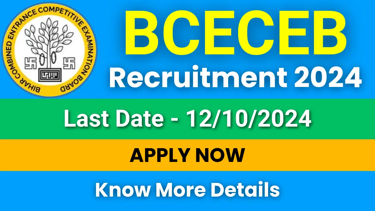 BCECEB Junior Resident Recruitment 2024