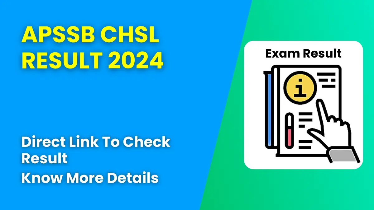 APSSB CHSL Result 2024