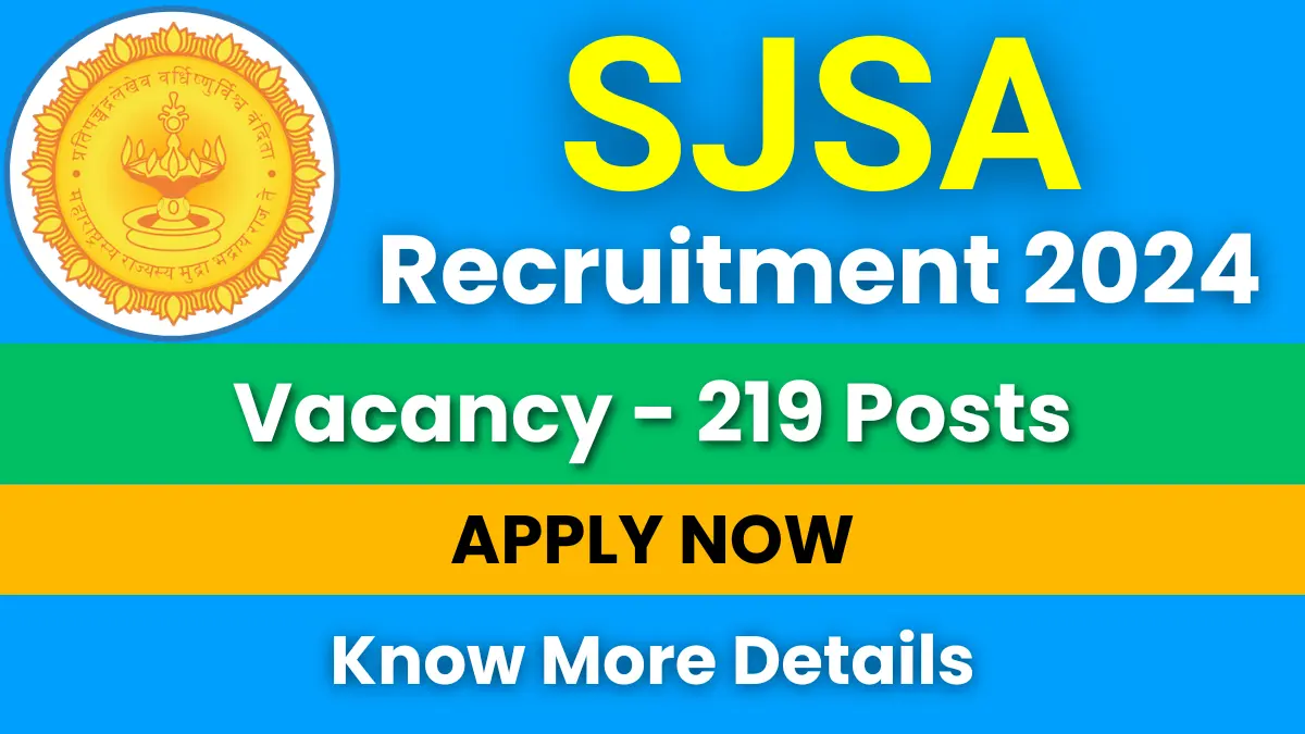 SJSA Recruitment 2024