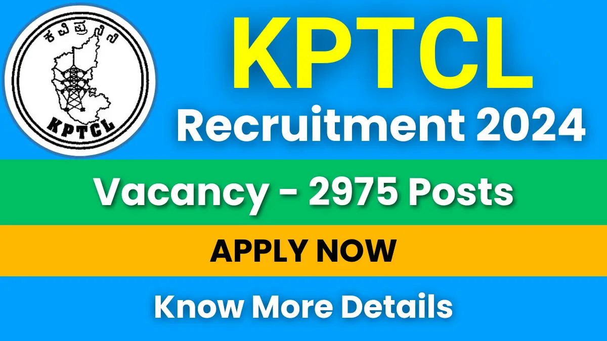 KPTCL Recruitment 2024