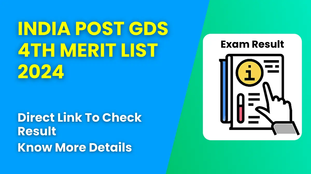 India Post GDS 4th Merit List 2024