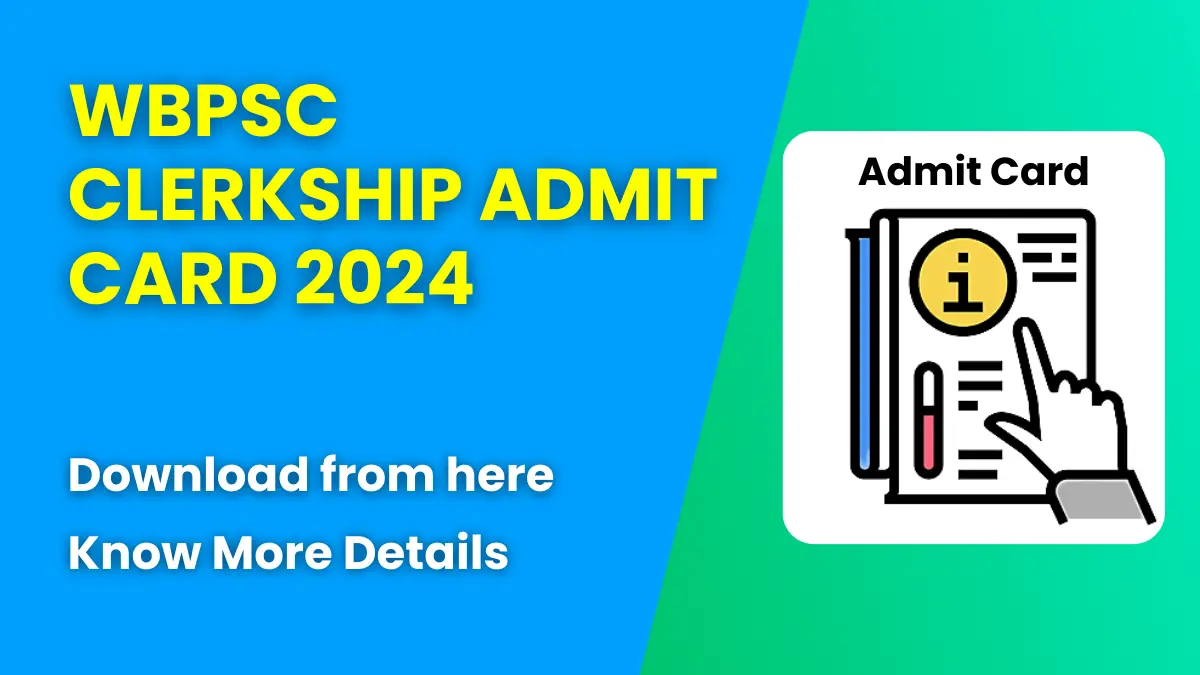 WBPSC Clerkship Admit Card 2024