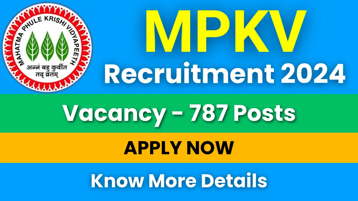 MPKV Recruitment 2025