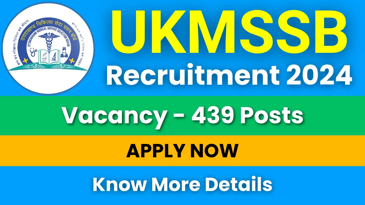 UKMSSB Assistant Professor Recruitment 2025