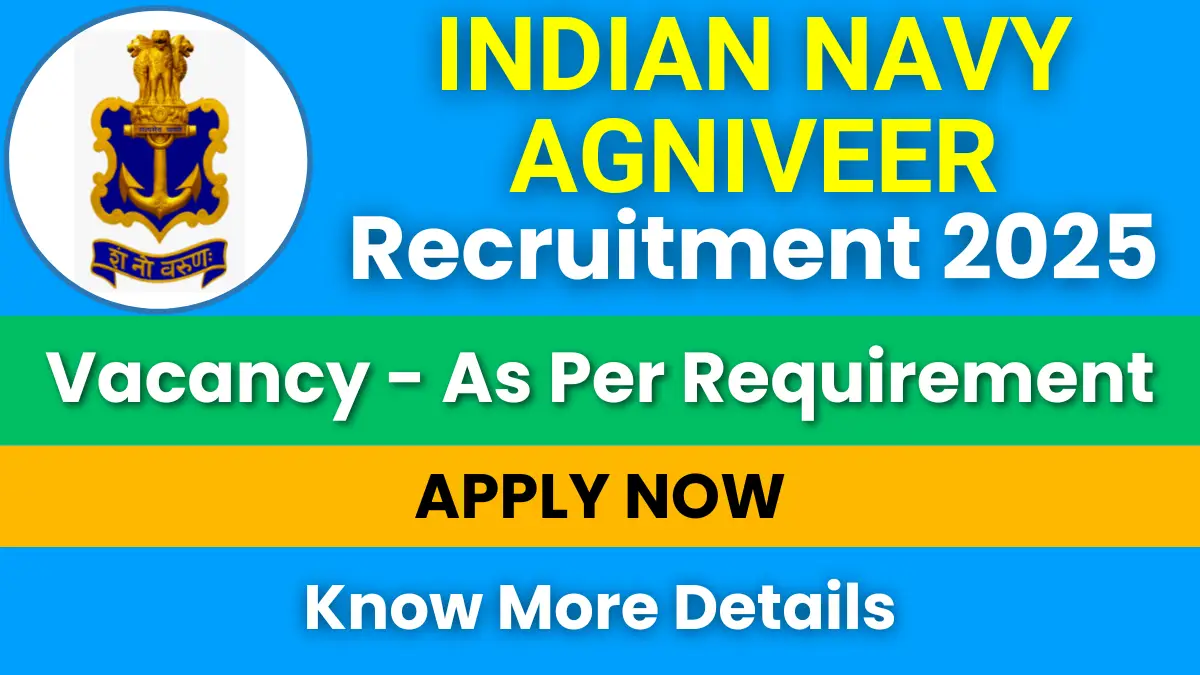 Indian Navy Agniveer (SSR) Notification 2025