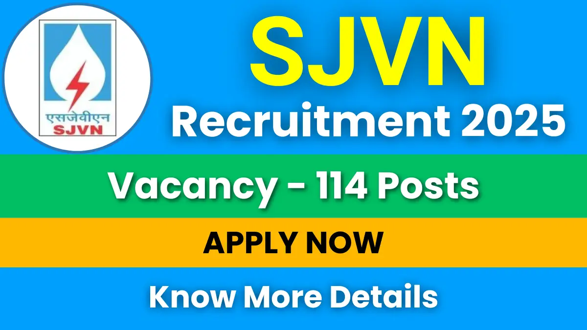 SJVN Executive Trainee Recruitment 2025