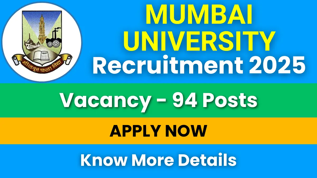 Mumbai University Recruitment 2025