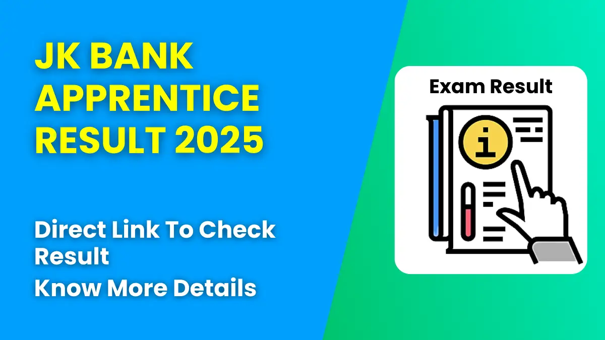 JK Bank Apprentice Result 2025
