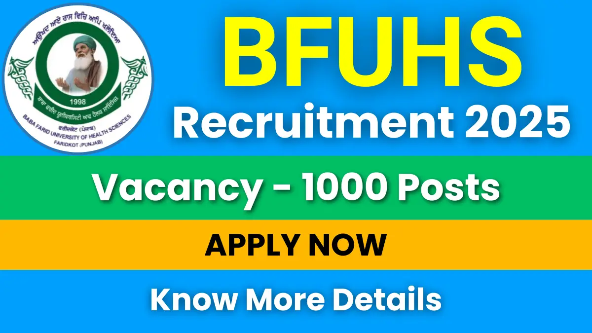 BFUHS Recruitment 2025