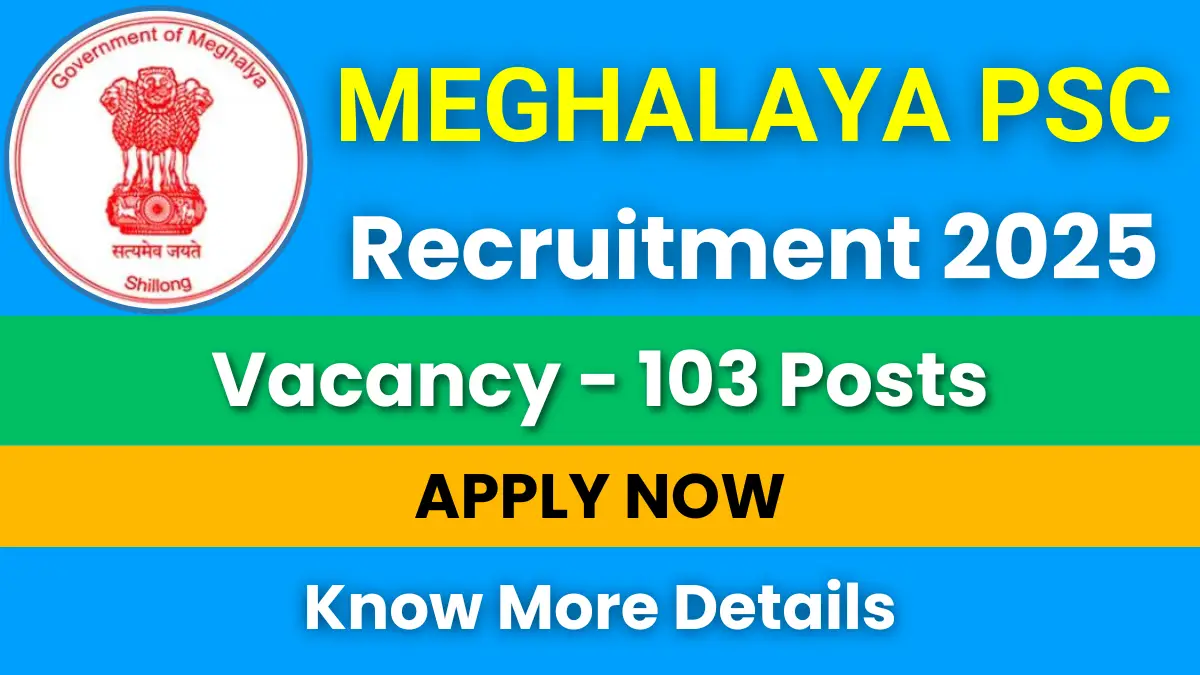 Meghalaya PSC LDA Recruitment 2025