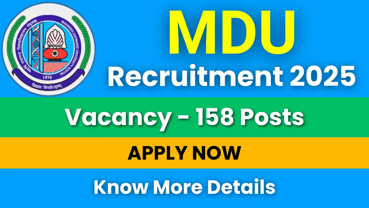 MDU Recruitment 2025
