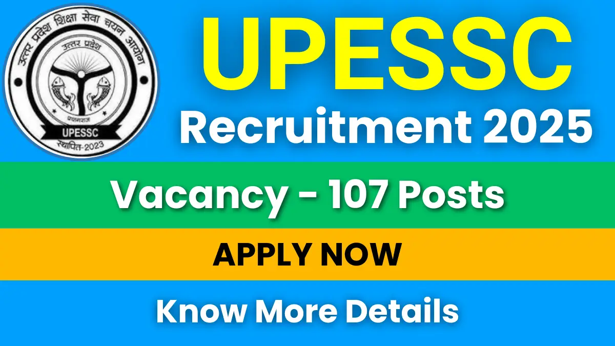 UPESSC Assistant Professor Recruitment 2025