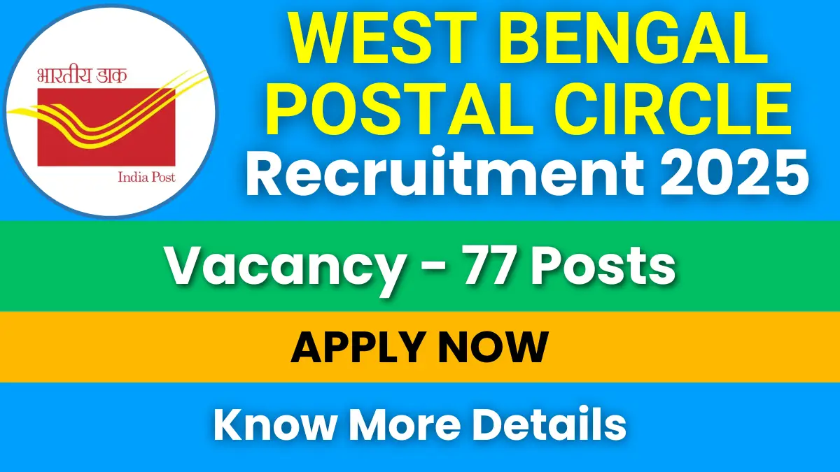 West Bengal Postal Circle Recruitment 2025