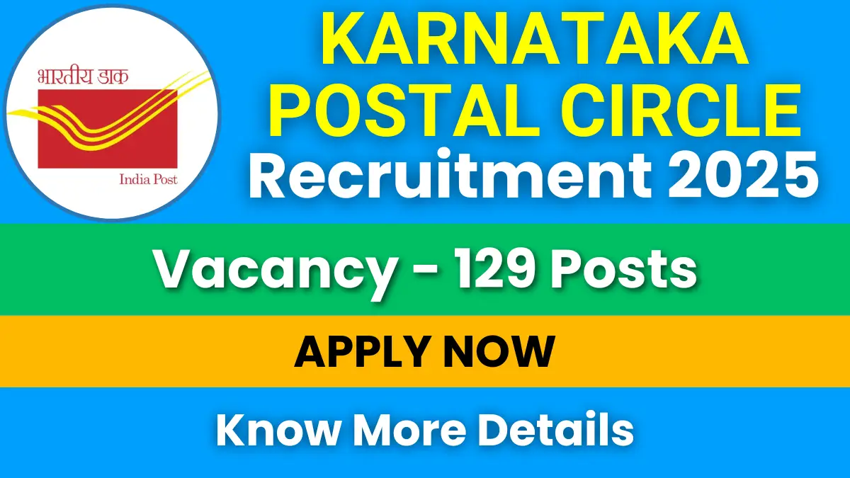 Karnataka Postal Circle Recruitment 2025