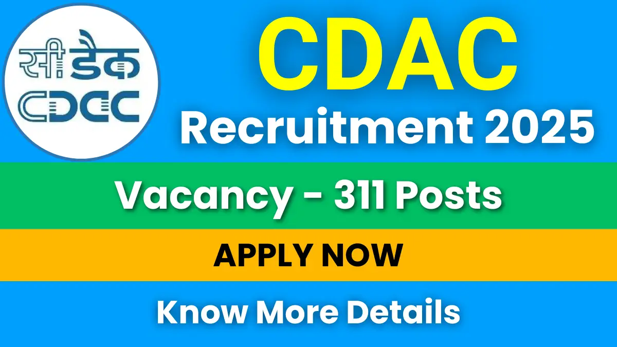 CDAC Project Engineer Recruitment 2025