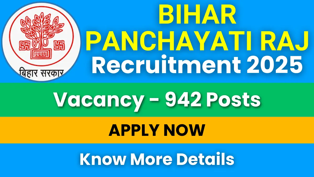 Bihar Panchayati Raj Recruitment 2025