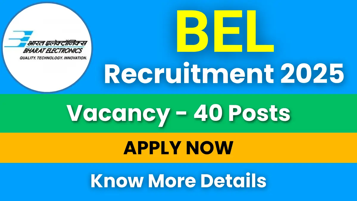 BEL Software Trainee Recruitment 2025