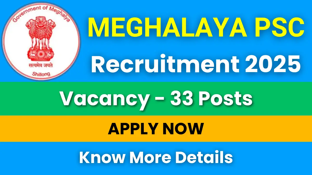 Meghalaya PSC Recruitment 2025
