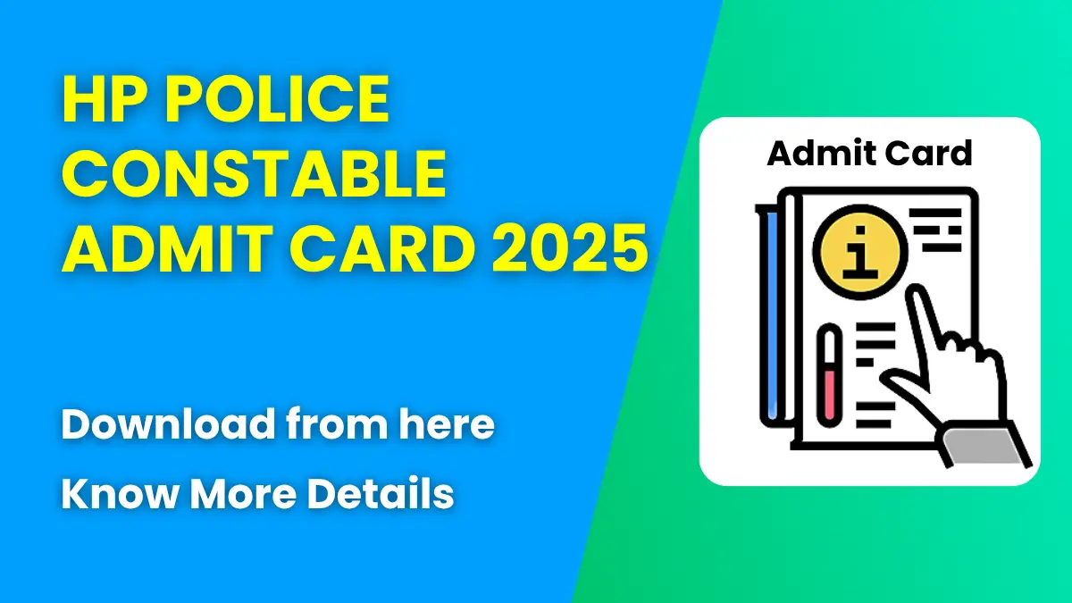 HP Police Constable Admit Card 2025