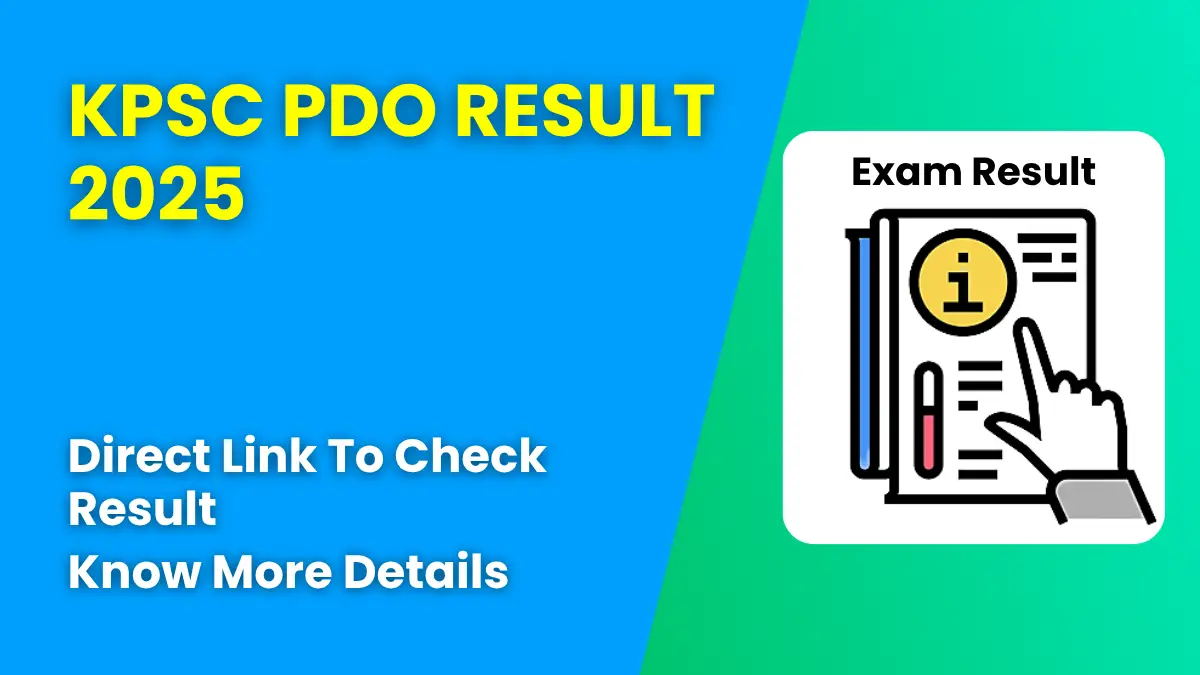 KPSC PDO Result 2025