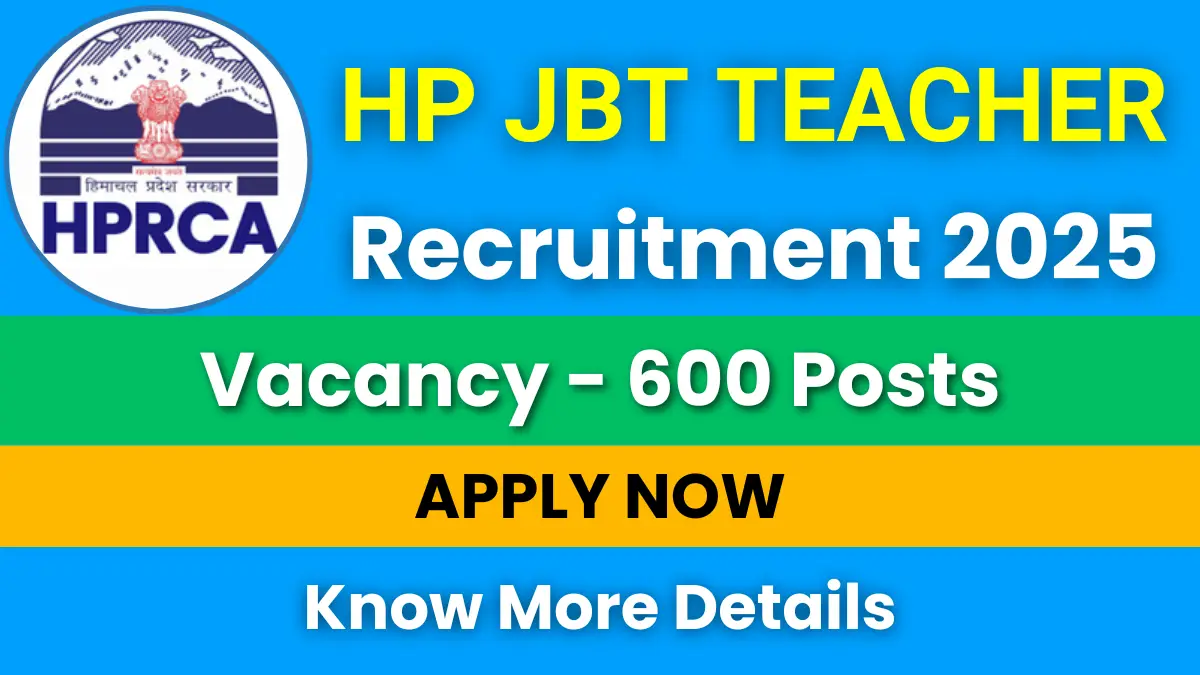 HP JBT Teacher Recruitment 2025