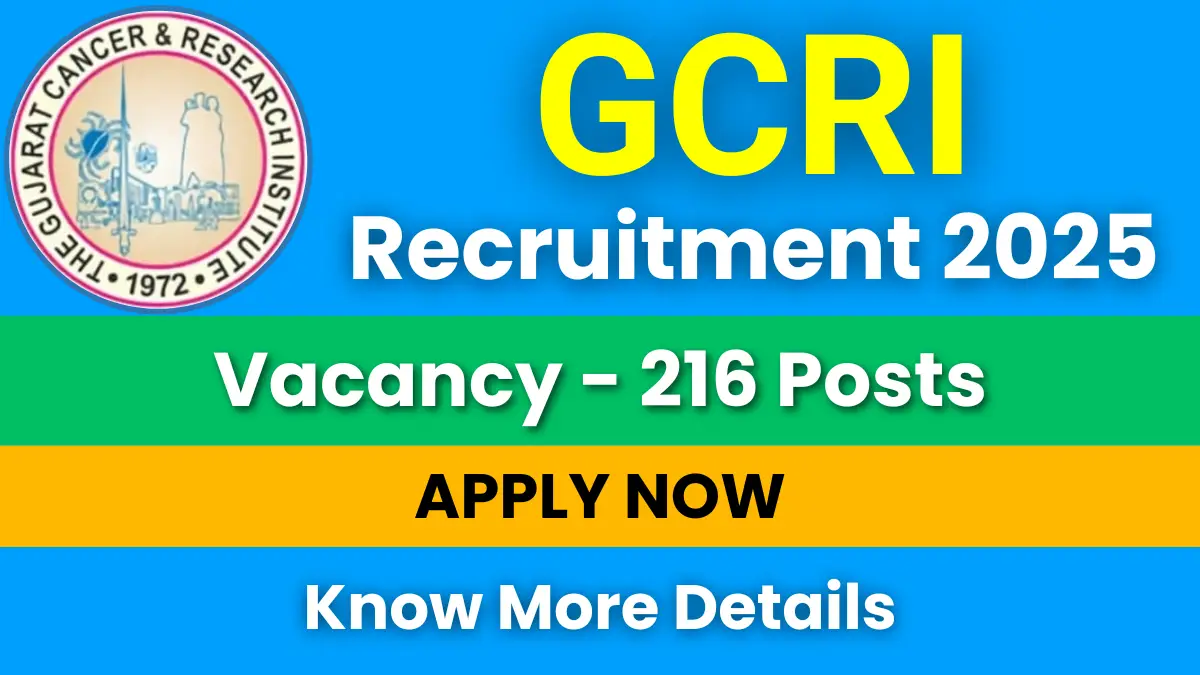 GCRI Assistant Professor Recruitment 2025
