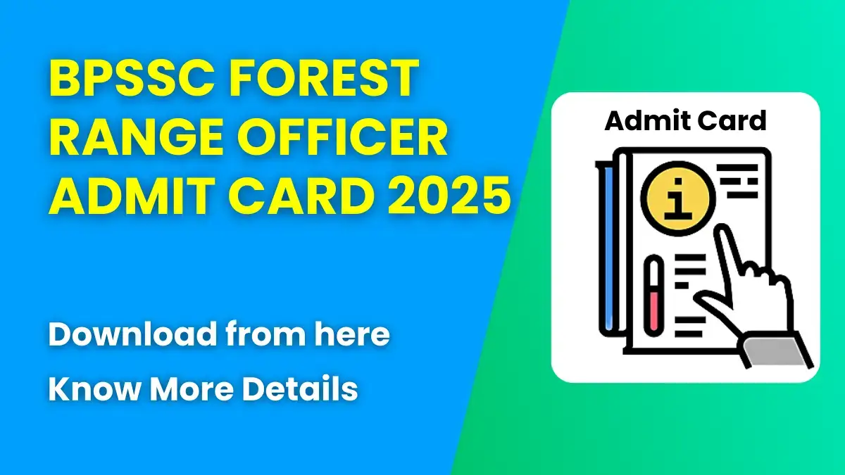 BPSSC SI Prohibition Mains Admit Card 2025
