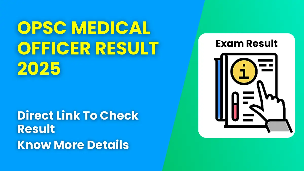 OPSC Medical Officer Result 2025