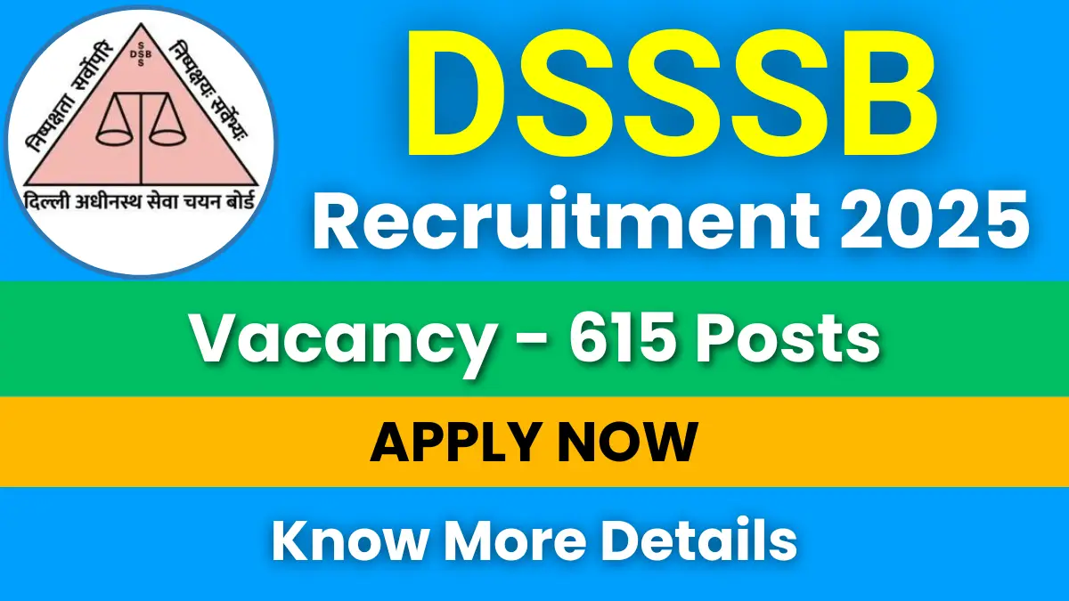 DSSSB Group B and C Recruitment 2025