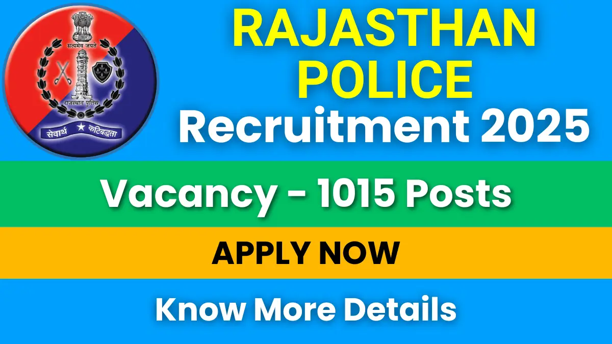 Rajasthan Police SI Recruitment 2025