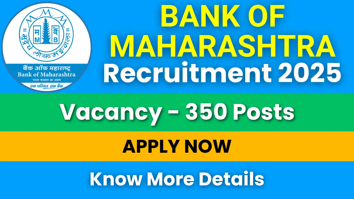 Bank of Maharashtra SO Recruitment 2025