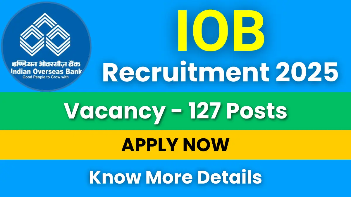 IOB Recruitment 2025