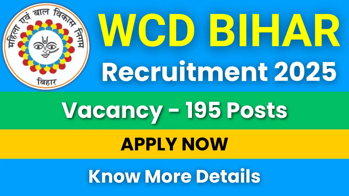 WCD Bihar Recruitment 2025