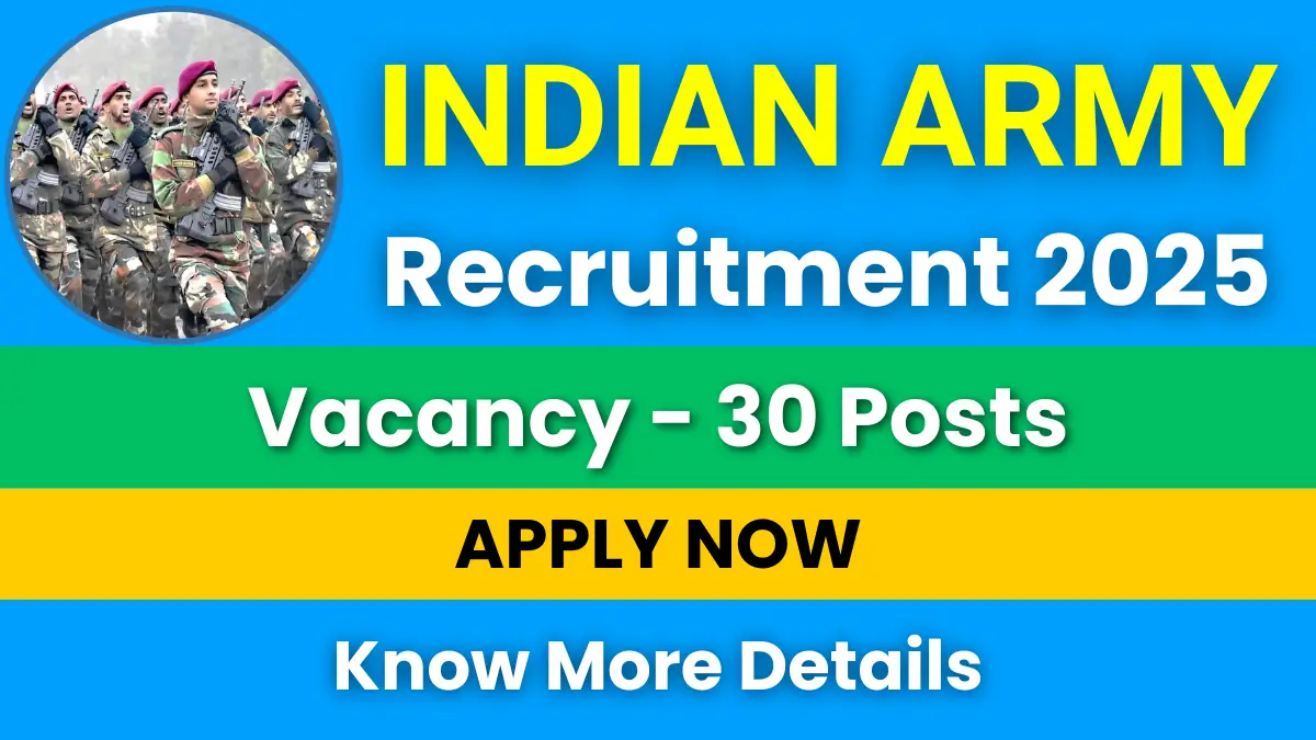 Indian Army TGC 143 Recruitment 2025