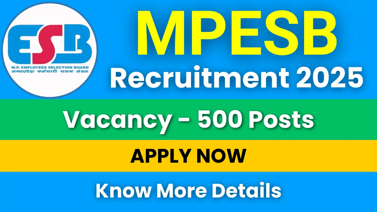 MPESB Sub Inspector Recruitment 2025