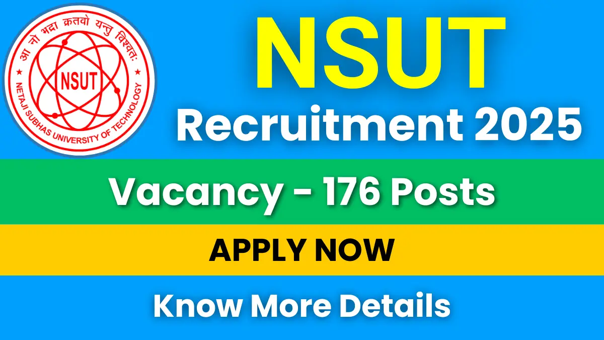 NSUT Recruitment 2025