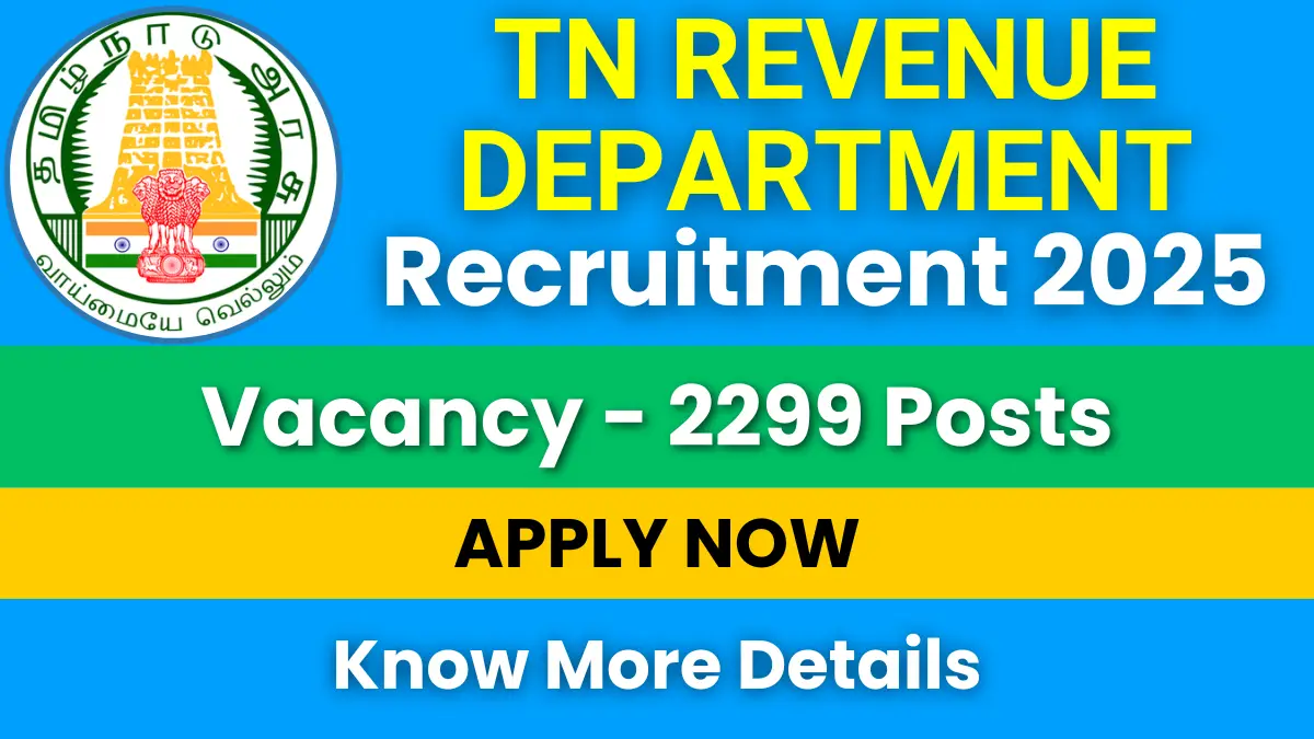 TN Revenue Department Recruitment 2025