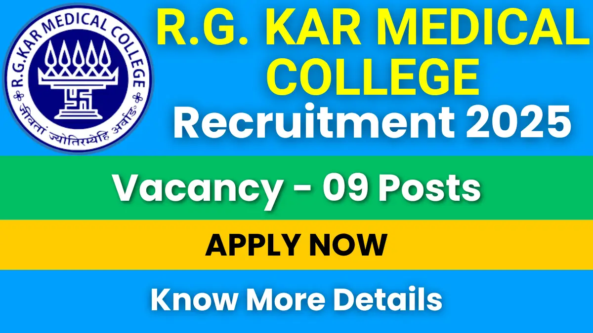 R.G. Kar Medical College Recruitment 2025