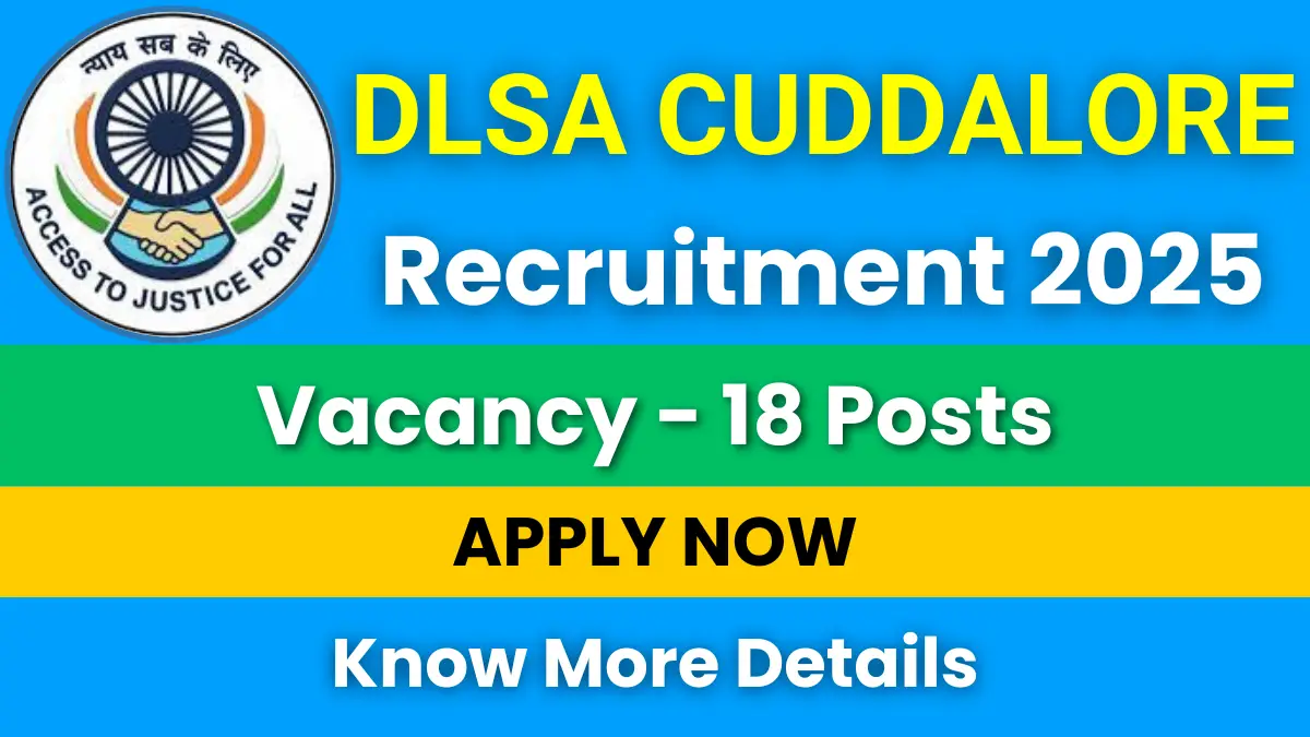 DLSA Cuddalore Recruitment 2025