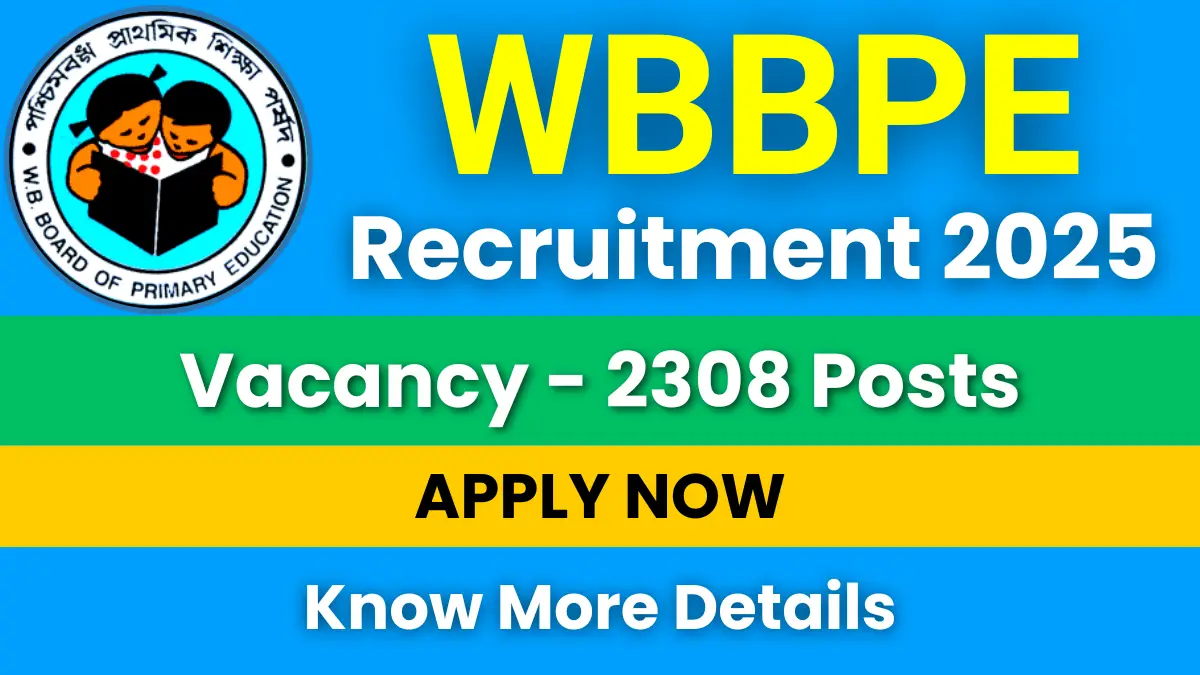 WBBPE Recruitment 2025