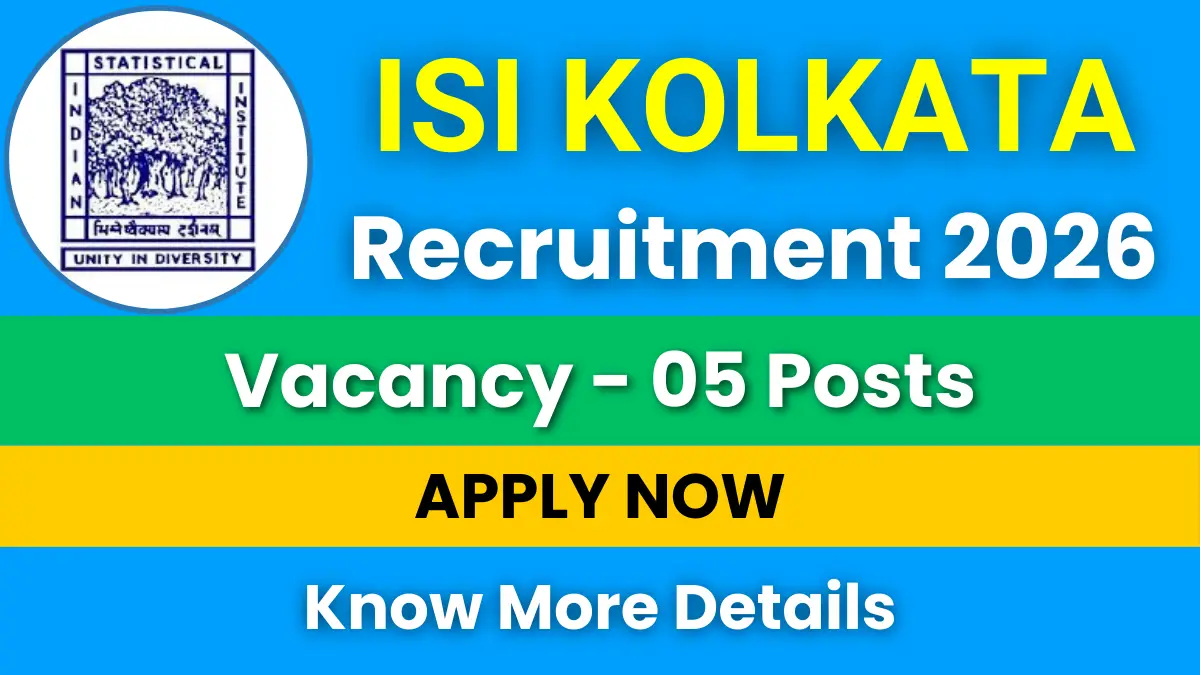 ISI Kolkata Recruitment 2026