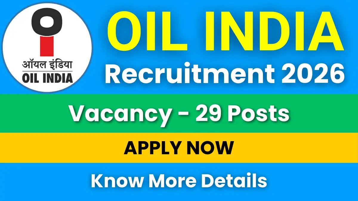 Oil India HS School Recruitment 2026