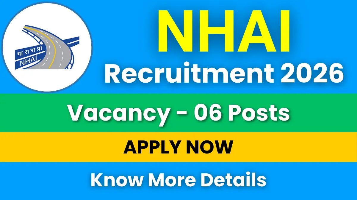 NHAI Chief General Manager Recruitment 2026