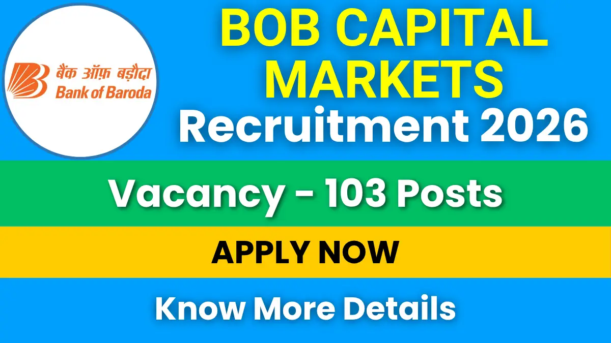 BOB Capital Markets Recruitment 2026