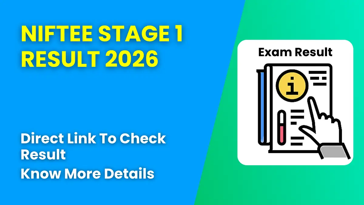 NIFTEE Stage 1 Result 2026