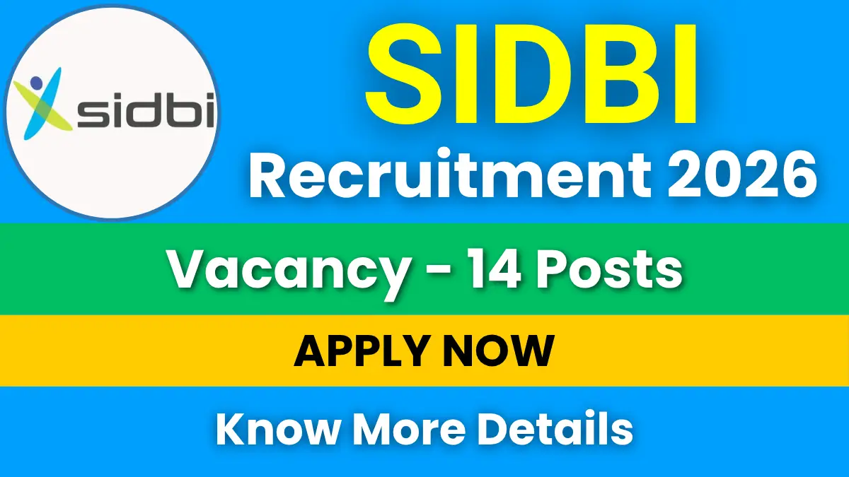 SIDBI Specialist Officers Recruitment 2026