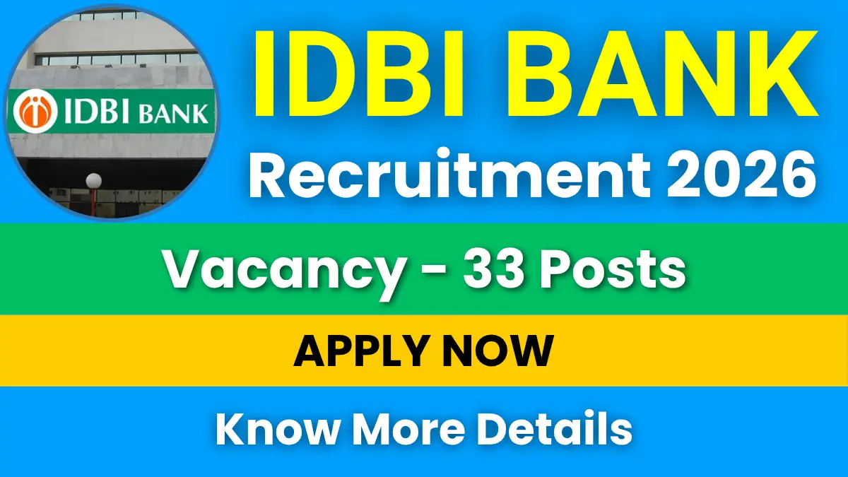 IDBI Bank SO Recruitment 2026