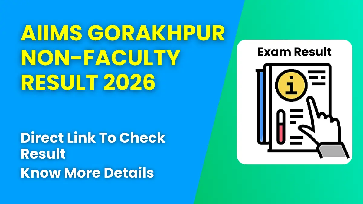 AIIMS Gorakhpur Non-Faculty Result 2026